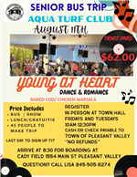 Senior Bus Trip !  August 11th!