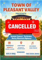 Summer Concert Cancellation 