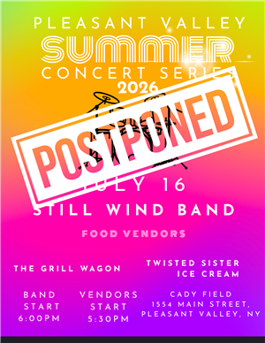 Summer Concert Postponed 